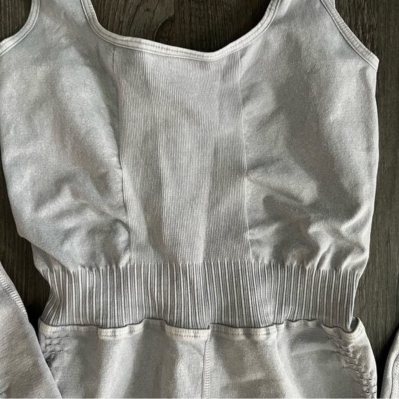 Free People Movement Good Karma Onesie in Ice Gray NWOT - Picture 7 of 9